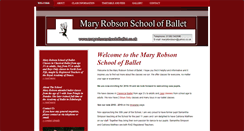 Desktop Screenshot of maryrobsonschoolofballet.co.uk