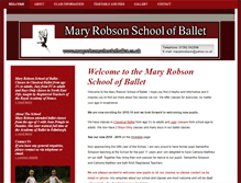 Tablet Screenshot of maryrobsonschoolofballet.co.uk